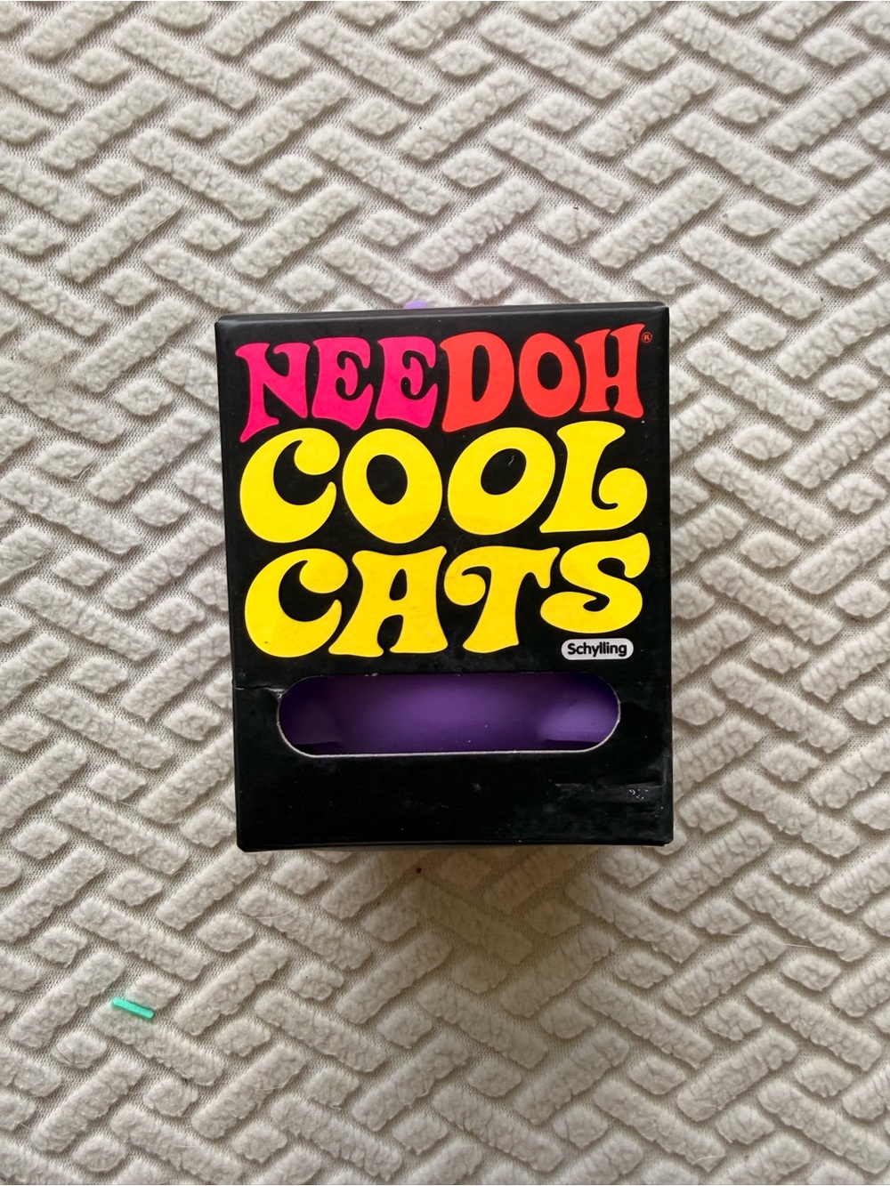 NeeDoh Purple Cool Cat Schylling Squishy Stress Toy Sensory Fidget  SHIPS FAST